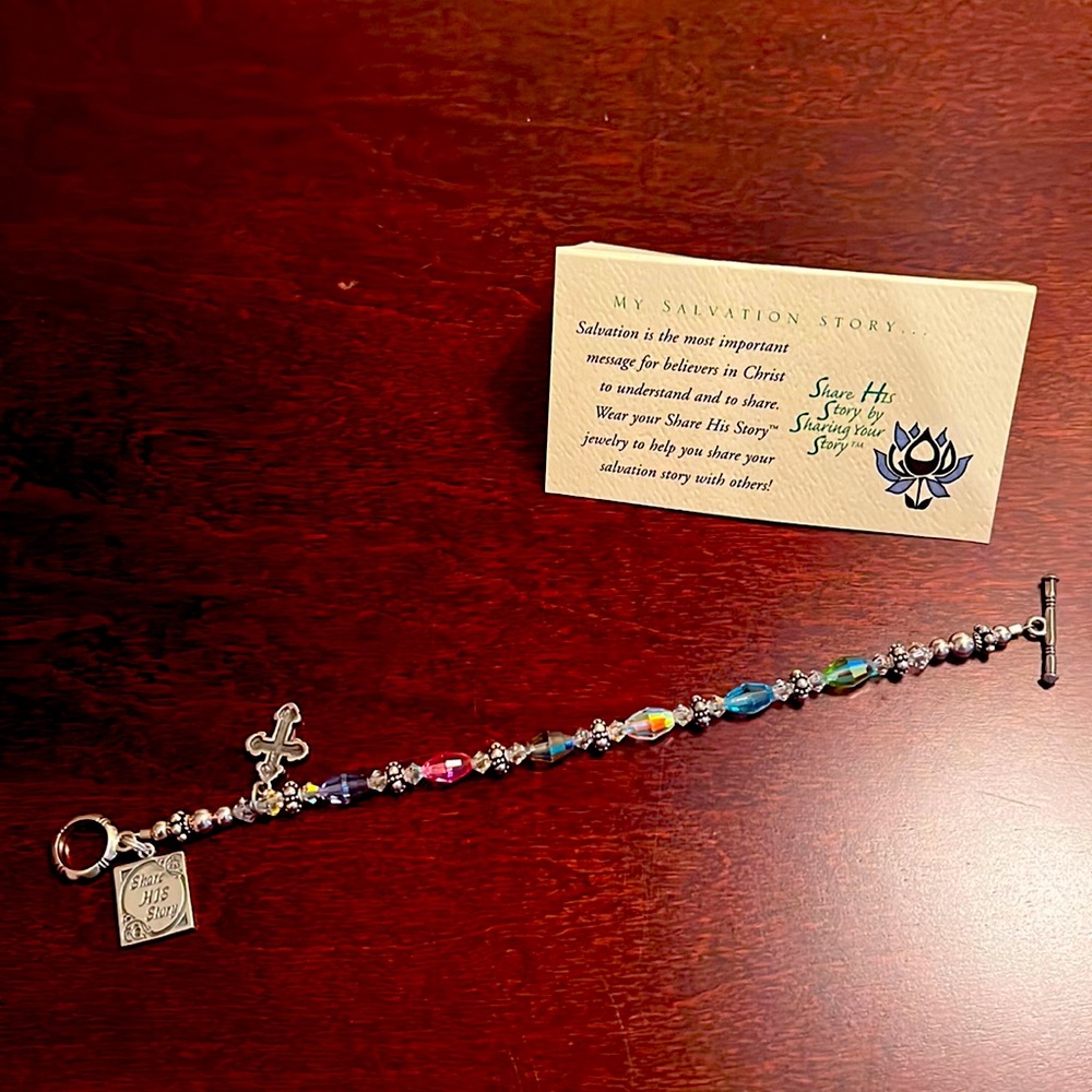 Share His Story (My Salvation Story) Bracelet NWT Christianity
